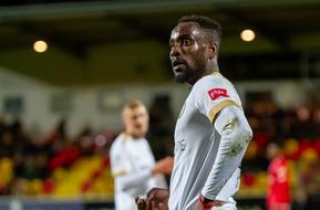 Kevin Koffi on the soccer field on competition