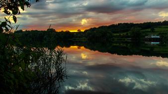 Sunset Target Lake