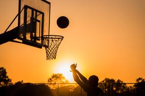 Basketball Sport Ball sunset