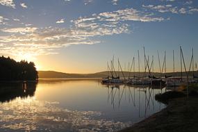Waters Lake sun