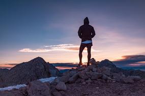 Person Hiker on Peak