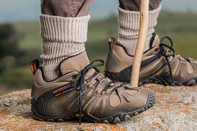 Hiking Shoes on stone