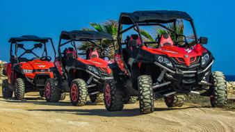 buggies on the roads in Cyprus