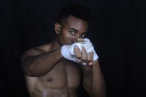 portrait of Boxer man