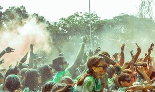young people at Color Party