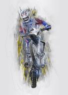 Dirt Bike Motocross drawing