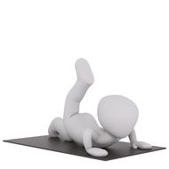 clipart of figure exercising yoga