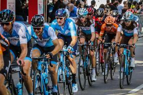 Cyclers on the cycling races, on the Germany Tour