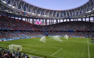 football stadium with fans during the game
