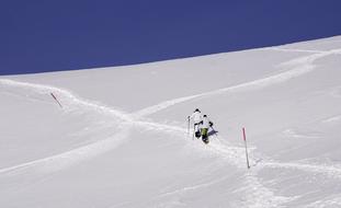 Snowshoeing in the Alpine Mountains