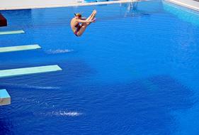 girl Jumping Into water