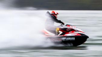ride a jet ski at high speed