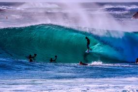 People in the ocean in Australia
