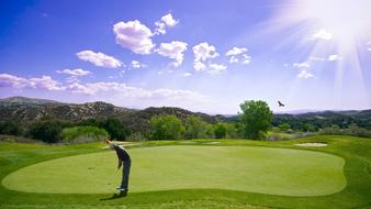 golf player on the course