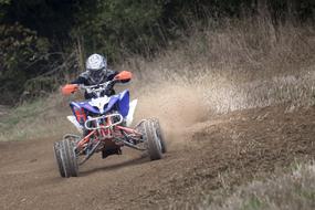 ATV competition in woodland