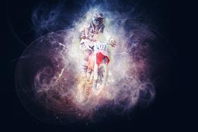 motorbike race biker drawing