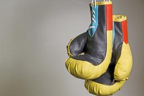 yellow boxing gloves