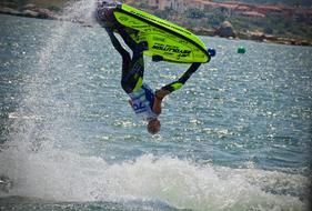 Water Bike Splash on Sea