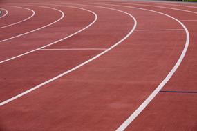 treadmills for athletes in the stadium