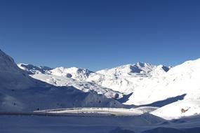 panoramic photo of a glacier in Switzerland