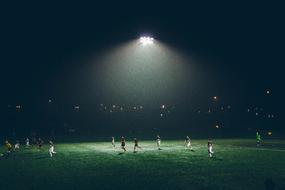 Soccer Game at night