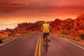 Bike Sunset red