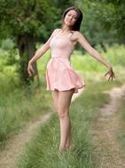 Girl Dance in forest