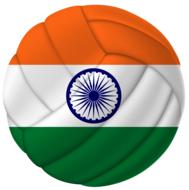 soccer ball with flag of India