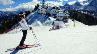 Snow Winter sport girl