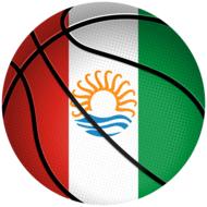 Iranian flag on basketball ball