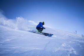 gliding skier