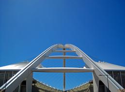 Moses Mabhida Stadium, detail at sky, South Africa, Durban