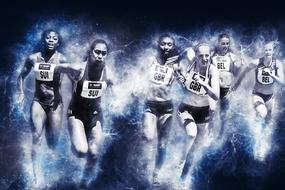 athlete sprint competition