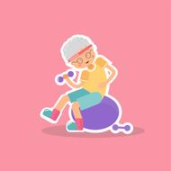 illustration sports athlete drawing