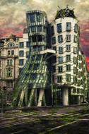 weird dancing building in prague