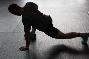 stretching athlete