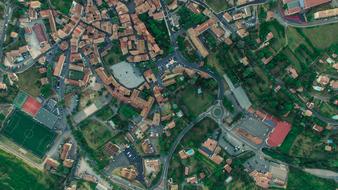 Aerial View Basketball