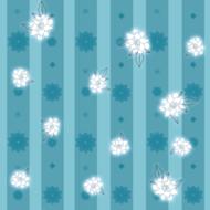 clipart of white and blue gardenia flowers