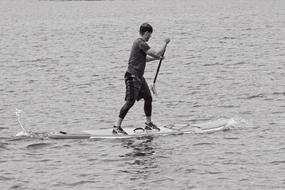 Stand Up Paddling man