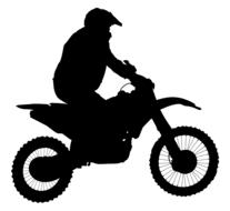 athlete biker silhouette