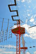 equipment of Childrenâs Playground at sky