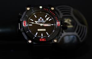 black men diving watch