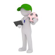 soccer referee, 3d render