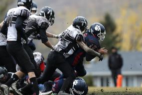 Football Players Running
