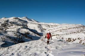 extreme adventures on top of a snowy mountain