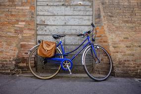 blue Bicycle Wall