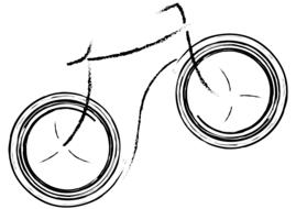 drawn bike