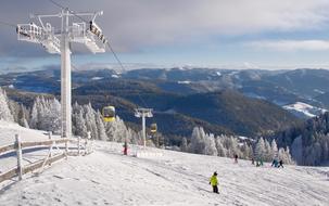 landscape of Snowy Winter Mountain