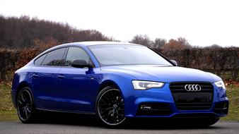 Car Headlight blue