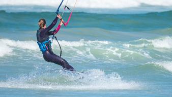 kiting woman in South Africa